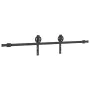 Kit de herrajes para puertas correderas acero negro 183 cm by , Door items - Ref: Foro24-4009724, Price: 51,40 €, Discount: %