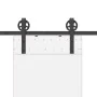 Kit de herrajes para puertas correderas acero negro 183 cm by , Door items - Ref: Foro24-4009724, Price: 51,40 €, Discount: %