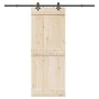 Kit de herrajes para puertas correderas acero negro 213,5 cm by , Door items - Ref: Foro24-4009707, Price: 79,09 €, Discount: %