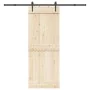 Kit de herrajes para puertas correderas acero negro 213,5 cm by , Door items - Ref: Foro24-4009705, Price: 81,93 €, Discount: %