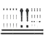 Kit de herrajes para puertas correderas acero negro 213,5 cm by , Door items - Ref: Foro24-4009705, Price: 81,93 €, Discount: %