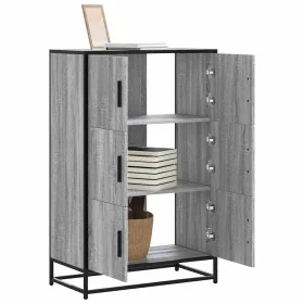 Aparador alto madera de ingeniería y metal gris Sonoma de , Aparadores - Ref: Foro24-849072, Precio: 104,48 €, Descuento: %