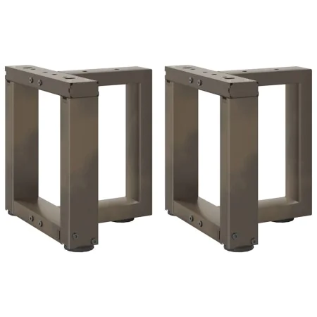 Patas de mesa centro forma T 2uds acero natural 30x25x(30-31)cm de , Patas para mesas - Ref: Foro24-4013003, Precio: 71,18 €,...