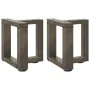 Patas de mesa centro forma T 2uds acero natural 30x25x(30-31)cm de , Patas para mesas - Ref: Foro24-4013003, Precio: 71,18 €,...