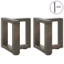 Patas de mesa centro forma T 2uds acero natural 30x25x(30-31)cm de , Patas para mesas - Ref: Foro24-4013003, Precio: 71,18 €,...