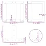 Patas de mesa centro forma T 2uds acero natural 30x25x(30-31)cm de , Patas para mesas - Ref: Foro24-4013003, Precio: 71,18 €,...