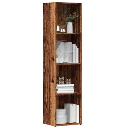 Estantería de madera ingeniería madera envejecida 36x30x143 cm de , Librerías y estanterías - Ref: Foro24-855776, Precio: 56,...