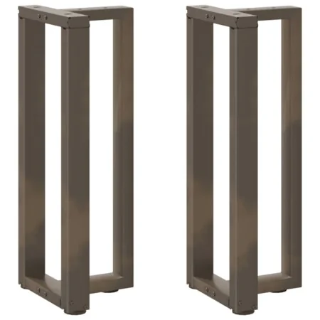 Patas mesa consola forma T 2 uds acero natural 25x28x(72-73) cm de , Patas para mesas - Ref: Foro24-4013043, Precio: 89,43 €,...