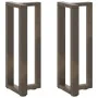 Patas mesa consola forma T 2 uds acero natural 25x28x(72-73) cm de , Patas para mesas - Ref: Foro24-4013043, Precio: 89,43 €,...