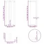 Patas mesa consola forma T 2 uds acero natural 25x28x(72-73) cm de , Patas para mesas - Ref: Foro24-4013043, Precio: 89,43 €,...