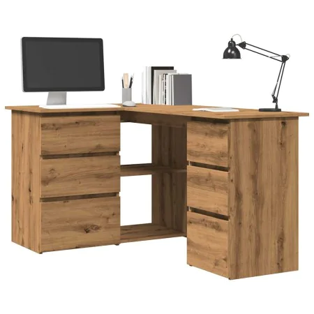 Escritorio de esquina madera contrachapada 145x100x76 cm de , Escritorios - Ref: Foro24-855963, Precio: 173,82 €, Descuento: %