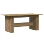 Mesa de comedor madera ingeniería roble artisan 180x90x76 cm by , Kitchen and dining tables - Ref: Foro24-855845, Price: 135,...
