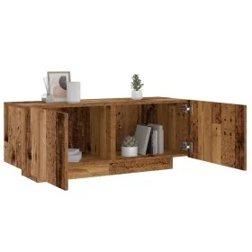 Mesita de noche madera contrachapada madera vieja 100x35x40 cm de , Mesitas de noche - Ref: Foro24-3329173, Precio: 89,29 €, ...