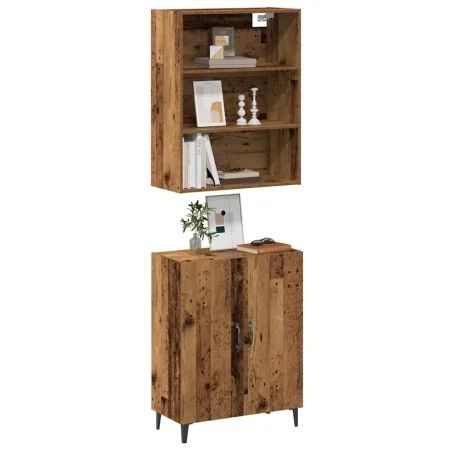 Aparador con armario de pared madera antigua madera ingeniería de , Aparadores - Ref: Foro24-3329223, Precio: 133,39 €, Descu...