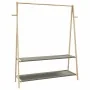 Perchero con estantes bambú 132x45,5x150,5 cm de , Organizadores de vestidores y perchas de barra - Ref: Foro24-4008914, Prec...