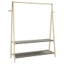 Perchero con estantes bambú 132x45,5x150,5 cm de , Organizadores de vestidores y perchas de barra - Ref: Foro24-4008914, Prec...