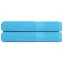 Toallas de sauna 2 uds 100% algodón turquesa 80x200 cm 360 gsm de , Toallas - Ref: Foro24-136983, Precio: 32,85 €, Descuento: %