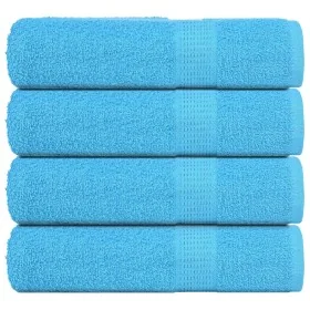 Toallas de Baño 4 uds 100% algodón turquesa 100x150 cm 360 gsm de , Toallas - Ref: Foro24-136981, Precio: 45,81 €, Descuento: %