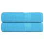 Toallas de mano 2 uds 100% algodón turquesa 50x100 cm 360 gsm de , Toallas - Ref: Foro24-136974, Precio: 21,62 €, Descuento: %