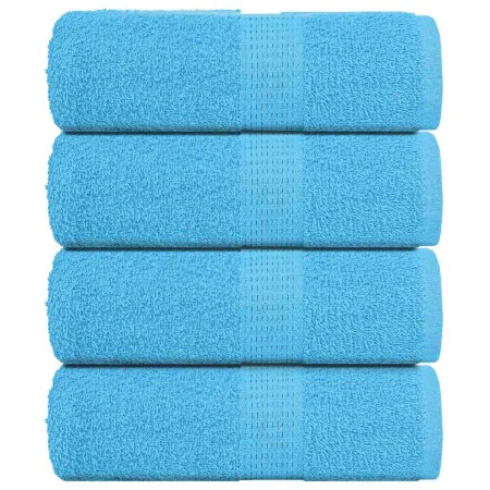 Toallas 4 unidades 100% algodón turquesa 30x30 cm 360 gsm de , Toallas - Ref: Foro24-136969, Precio: 13,38 €, Descuento: %