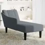 Chaise longue con reposabrazos derecho terciopelo gris claro de , Divanes - Ref: Foro24-4009793, Precio: 114,51 €, Descuento: %