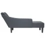 Chaise longue con reposabrazos derecho terciopelo gris claro de , Divanes - Ref: Foro24-4009793, Precio: 114,51 €, Descuento: %