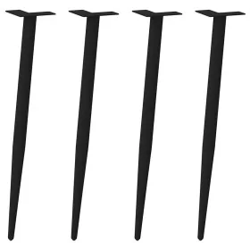 Patas para mesa de centro cónicas 4 uds acero negro 72-73 cm de , Patas para mesas - Ref: Foro24-4012516, Precio: 59,17 €, De...