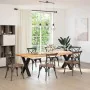 Patas para mesa de comedor en forma de X 2 uds acero negro de , Patas para mesas - Ref: Foro24-4012980, Precio: 101,31 €, Des...