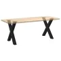 Patas para mesa de comedor en forma de X 2 uds acero negro de , Patas para mesas - Ref: Foro24-4012980, Precio: 101,31 €, Des...