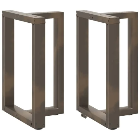 Patas mesa comedor forma T 2uds acero natural 60x35x(72-73)cm de , Patas para mesas - Ref: Foro24-4013055, Precio: 134,10 €, ...