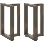 Patas mesa comedor forma T 2uds acero natural 60x35x(72-73)cm de , Patas para mesas - Ref: Foro24-4013055, Precio: 134,10 €, ...