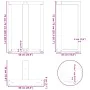Patas mesa comedor forma T 2uds acero natural 60x35x(72-73)cm de , Patas para mesas - Ref: Foro24-4013055, Precio: 134,10 €, ...