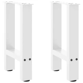 Patas de mesa de centro acero blanco 2 uds 38x(42-43) cm by , Table legs - Ref: Foro24-4013277, Price: 57,46 €, Discount: %