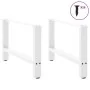 Patas de mesa de centro acero blanco 2 uds 70x(42-43) cm de , Patas para mesas - Ref: Foro24-4013289, Precio: 70,17 €, Descue...