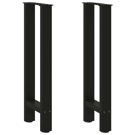 Patas de mesa de centro acero negro 2 uds 38x(72-73) cm de , Patas para mesas - Ref: Foro24-4013296, Precio: 68,20 €, Descuen...