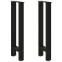 Patas de mesa de centro acero negro 2 uds 38x(72-73) cm de , Patas para mesas - Ref: Foro24-4013296, Precio: 68,20 €, Descuen...