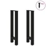Patas de mesa de centro acero negro 2 uds 38x(72-73) cm de , Patas para mesas - Ref: Foro24-4013296, Precio: 68,20 €, Descuen...