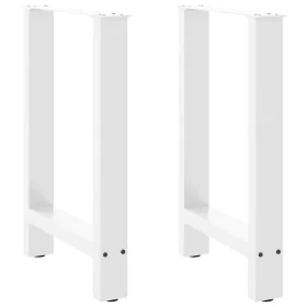 Patas de mesa de centro acero blanco 2 uds 60x(72-73) cm de , Patas para mesas - Ref: Foro24-4013305, Precio: 96,78 €, Descue...