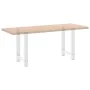 Patas de mesa de centro acero blanco 2 uds 60x(72-73) cm de , Patas para mesas - Ref: Foro24-4013305, Precio: 96,78 €, Descue...