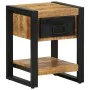 Mesita de noche madera maciza de mango 35x34x45 cm de , Mesitas de noche - Ref: Foro24-4013567, Precio: 103,09 €, Descuento: %