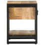 Mesita de noche madera maciza de mango 35x34x45 cm de , Mesitas de noche - Ref: Foro24-4013567, Precio: 103,09 €, Descuento: %