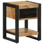Mesita de noche madera maciza de mango 35x34x45 cm de , Mesitas de noche - Ref: Foro24-4013567, Precio: 103,09 €, Descuento: %