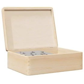 Caja de madera con tapa madera maciza de pino 40x30x13 cm de , Cestas para almacenaje - Ref: Foro24-4017389, Precio: 39,00 €,...