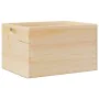 Caja de madera con asas madera maciza pino 40x30x23 cm de , Cestas para almacenaje - Ref: Foro24-4017394, Precio: 39,85 €, De...