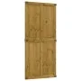 Puerta de granero CORONA madera maciza pino 100x210 cm de , Puertas - Ref: Foro24-4103418, Precio: 244,61 €, Descuento: %