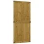 Puerta de granero CORONA madera maciza pino 100x210 cm de , Puertas - Ref: Foro24-4103418, Precio: 244,61 €, Descuento: %