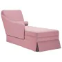 Chaise longue respaldo reposabrazos derecho terciopelo rosa de , Divanes - Ref: Foro24-4009785, Precio: 133,11 €, Descuento: %