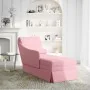 Chaise longue respaldo reposabrazos derecho terciopelo rosa de , Divanes - Ref: Foro24-4009785, Precio: 133,11 €, Descuento: %