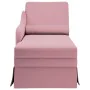 Chaise longue respaldo reposabrazos derecho terciopelo rosa de , Divanes - Ref: Foro24-4009785, Precio: 133,11 €, Descuento: %