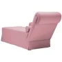 Chaise longue respaldo reposabrazos derecho terciopelo rosa de , Divanes - Ref: Foro24-4009785, Precio: 133,11 €, Descuento: %
